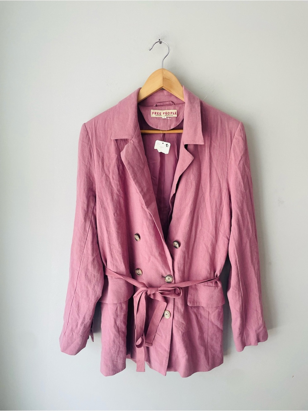 Free People Olivia Blazer Dusty Rose NWT - Picture 2 of 10